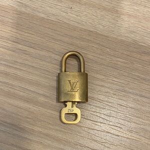 Louis Vuitton Brass Padlock with Key